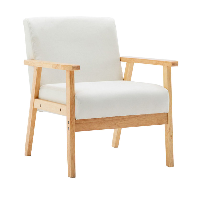 Fauteuil Hadnot, Mélange de lin beige