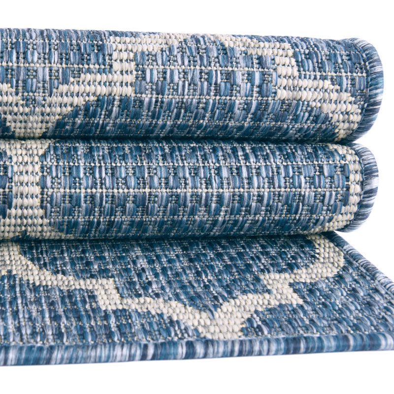 Tapis d'extérieur Preen couleur ciel, Octogone 5 pi