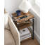 Alce End Table with Built-In Outlets-394266559