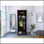 Slim Armoire Barkley, chambre à coucher, noir-325030389
