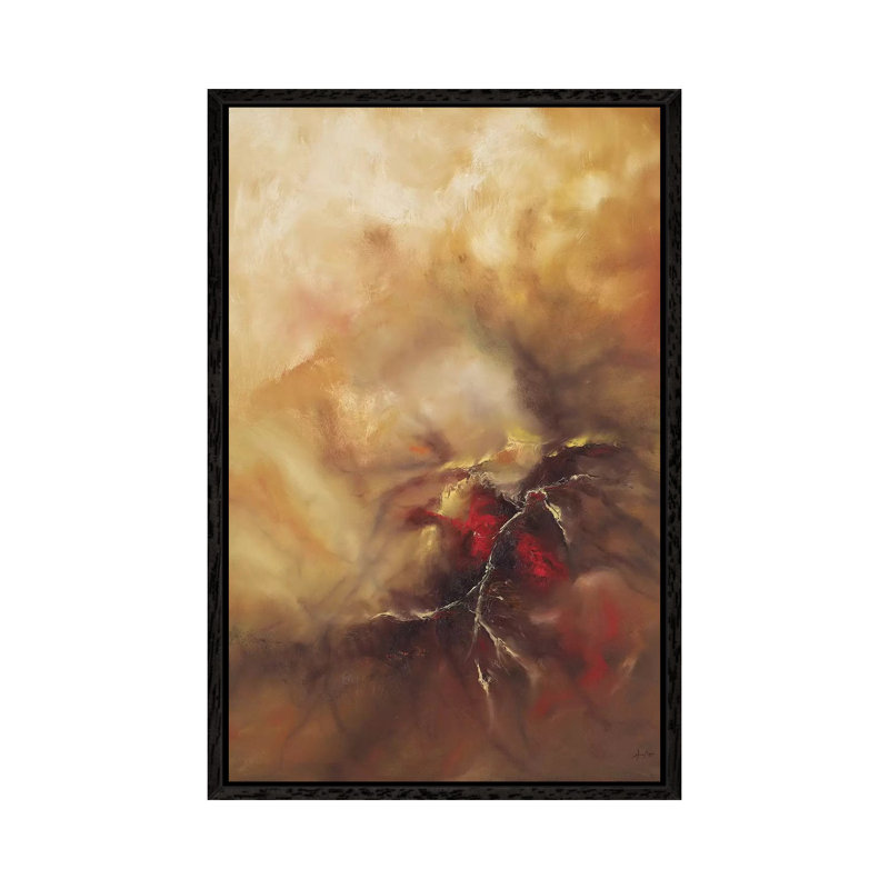 Nurture by Christopher Lyter - Painting on Canvas, Black Framed Canvas, 101.6cm H x 20.32cm W x 3.81cm D