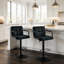 Tabourets de bar rembourrés en velours Mid-Century-911706677