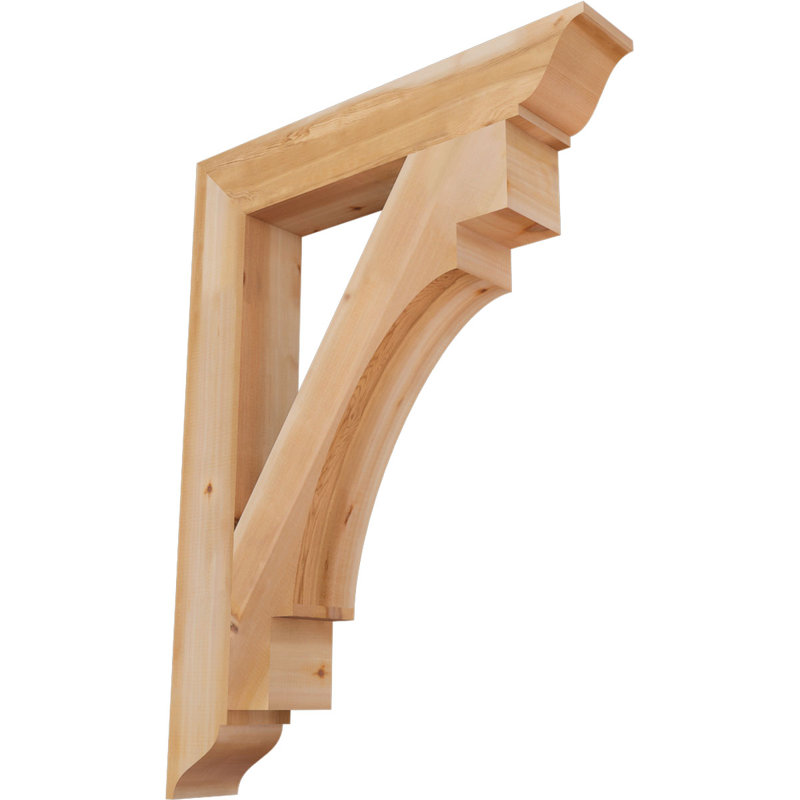 Support traditionnel lisse l 5 5 po x P 36 po x H 48 po, cèdre rouge de l'Ouest, H 48 po x l 5,5 po x P 36 po