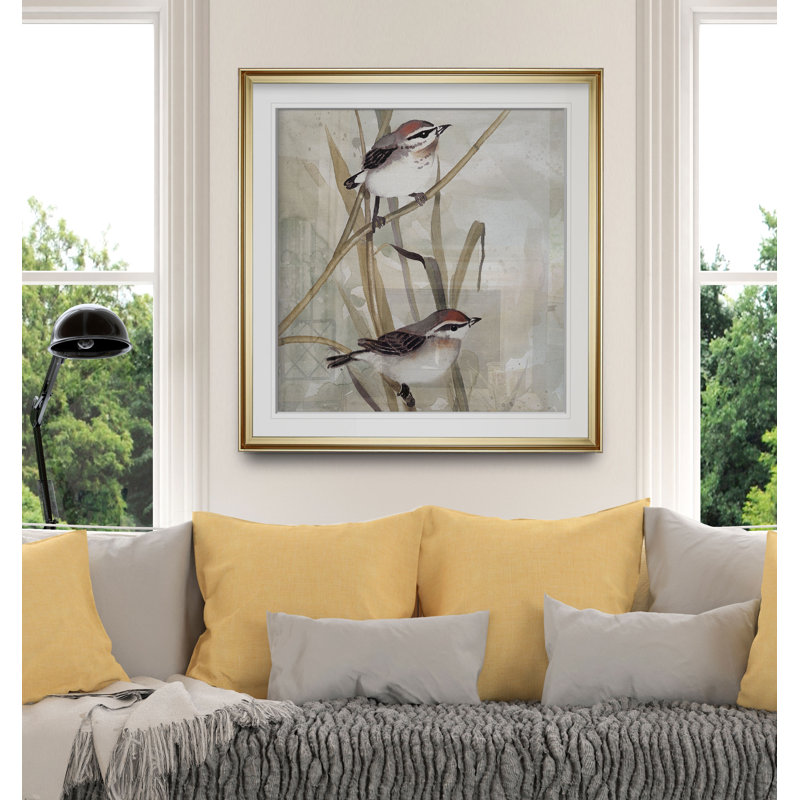 « neutral spring i », reproduction d’impression encadrée, H 16 po x l 16 po x P 1,5 po, Cadre doré