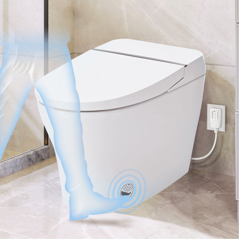 Smart Toilet Bidet Combo With Self-Cleaning Nozzle