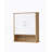 Bathroom Wall Cabinet With Double - Door, Bottom Shelf, Wavy - Patterned Doors, Adjustable Inner Shelf, Easy Installation, White & Natural Wood
