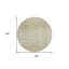 Tapis beige rond 8 po