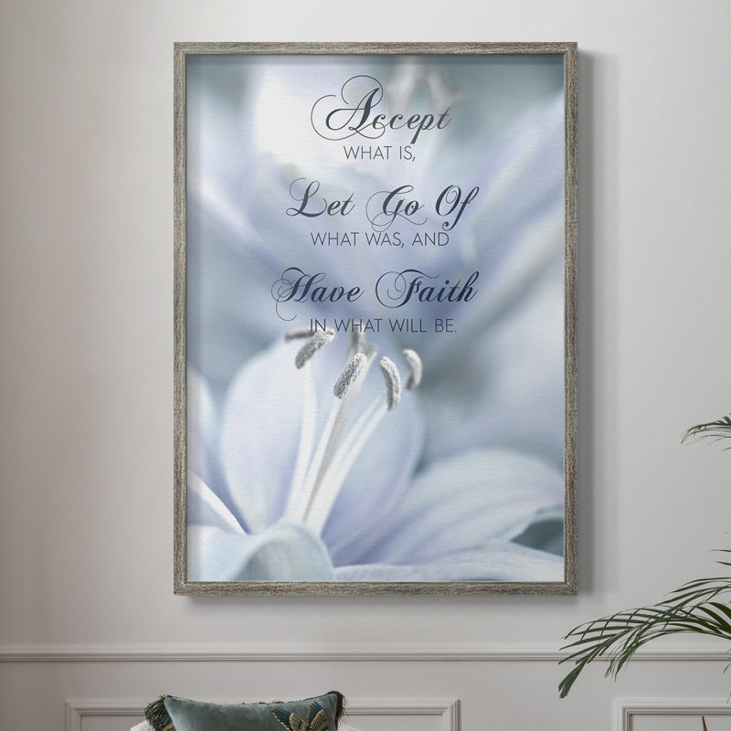 Have Faith Framed Print - Solid Wood, 11" H x 9" W