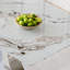 Table de salle à manger en acier inoxydable transformable à base en verre trempé de luxe à motif de Pandora blanc pour table de salle à manger-208608942
