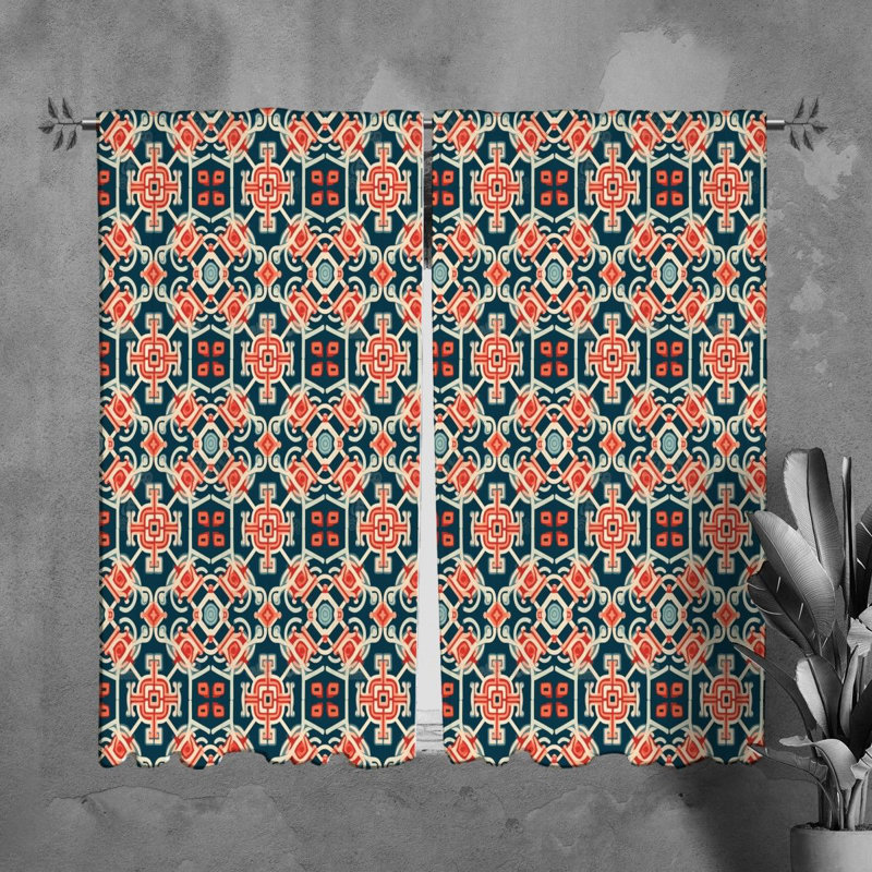 Tisbe Polyester Room Darkening Curtain Pair, L 20 po x L 82 po
