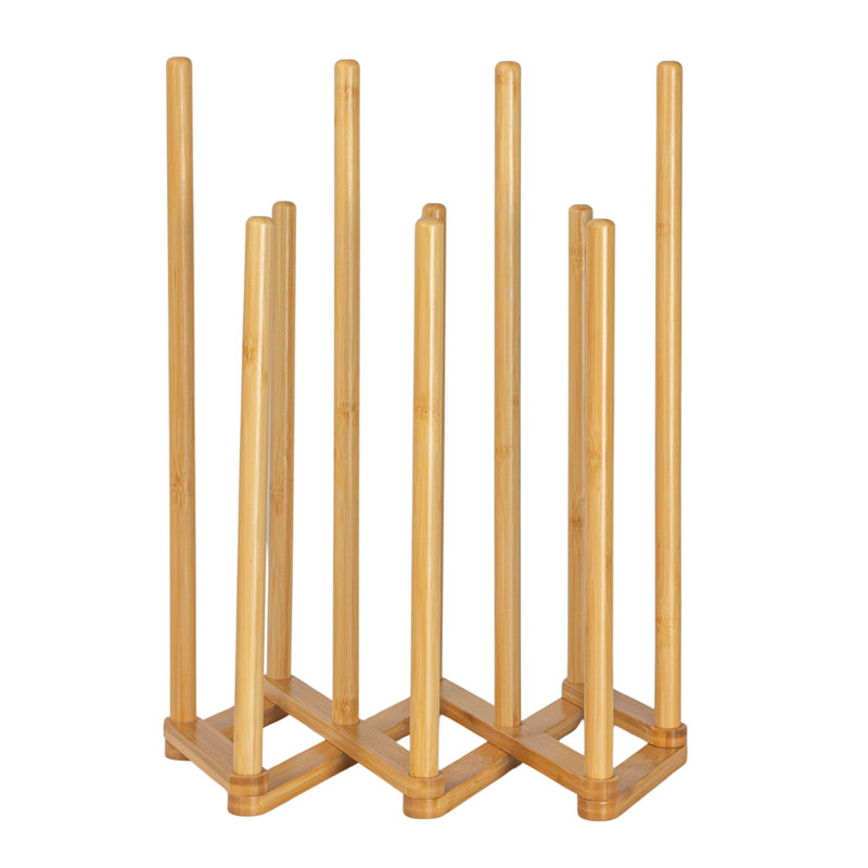 Bamboo 5 Pair Accordian Boot Rack, Natural