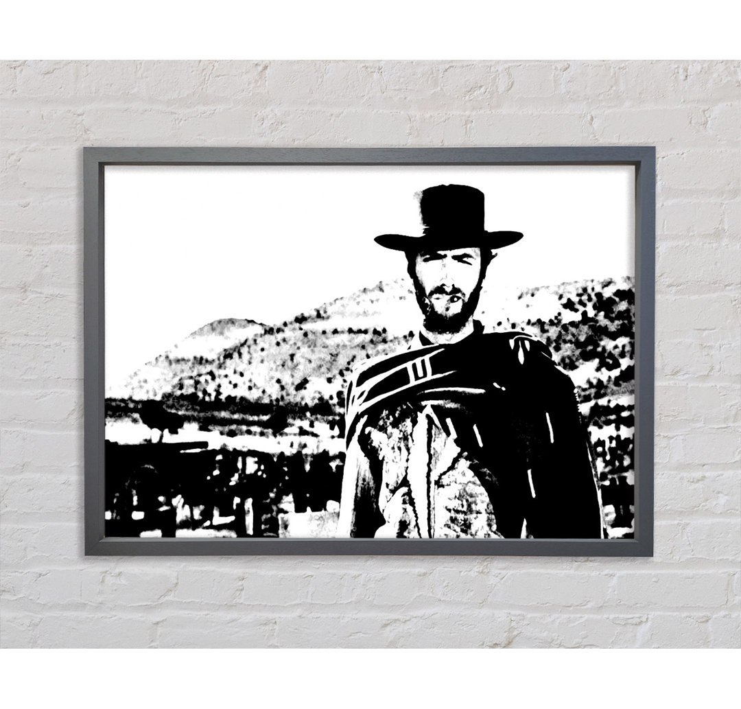 Clint Eastwood The Good The Bad The Ugly - Einzelbildrahmen Kunstdrucke auf Leinwand