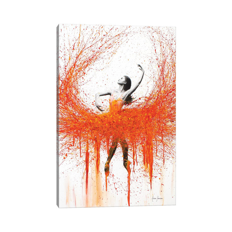 Dance With Fire by Ashvin Harrison - Wrapped Canvas Gallery-Wrapped Canvas Giclée, 20.32 cm H x 30.48 cm W