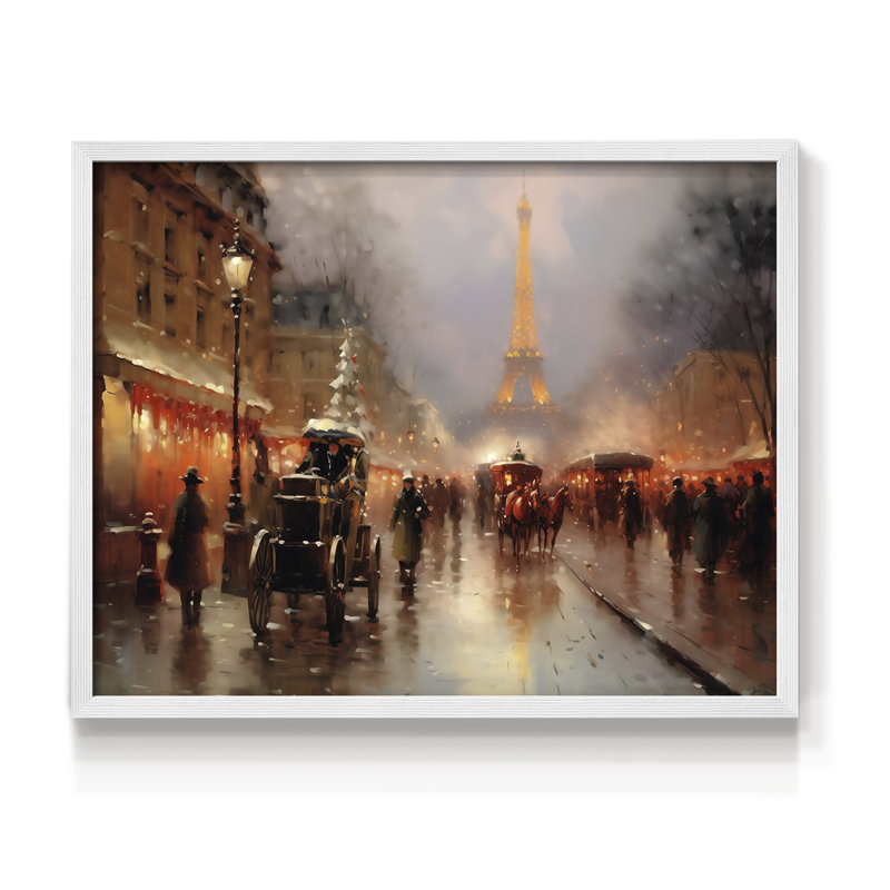 «Chirstmas Art» - CDxxiii - reproduction encadrée, H 8 po x l 10 po, Blanc