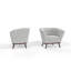 Fauteuil d'appoint rembourré Verduzco, gris clair