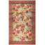 1900s Large Scale Olive Antique French Floral European Folk Besserabian Wool Rug 9'0" x 16'0"