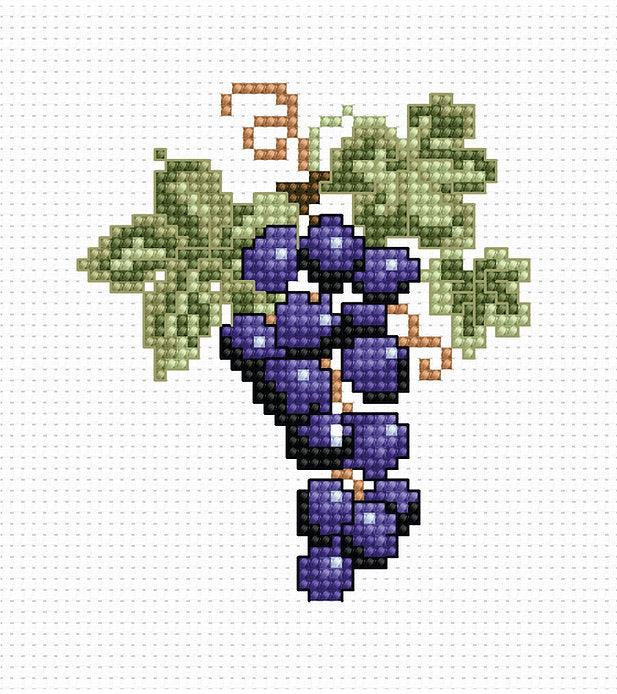 Grapes Counted Cross-Stitch Kit by Luca-S B029L