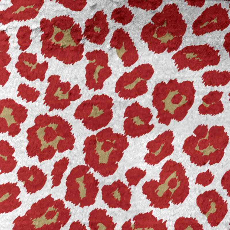 Lucida Bath Towel, Microfiber, White/Gold/Red