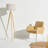 Led Floor Lamp With Wooden Tripod Base, Mid-Century Modern Standing Lamp For Bedroom, Living Room & Office, Energy-Saving & Smart Compatible