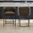 Upholstered Counter Height Bar Stools, 25.5'' H Modern Barrel Counter Stools With Backs And Arms, Metal Legs, Accent Barstools For Kitchen Island/Breakfast Bar/Home Pub-109916555-109916554
