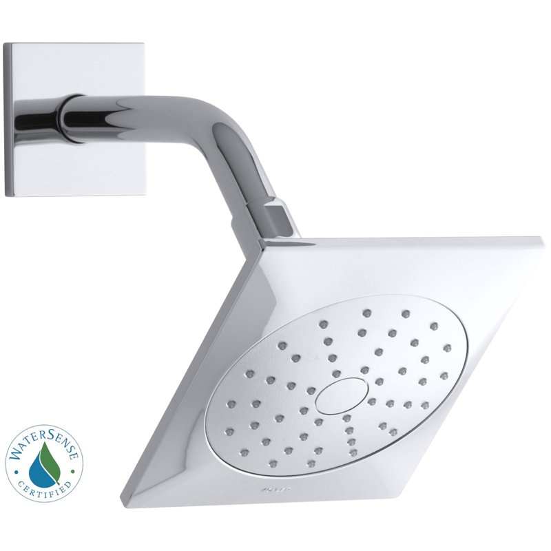 Loure 2.0 GPM Single-Function Showerhead with Katalyst Air-Induction Spray, Chrome poli