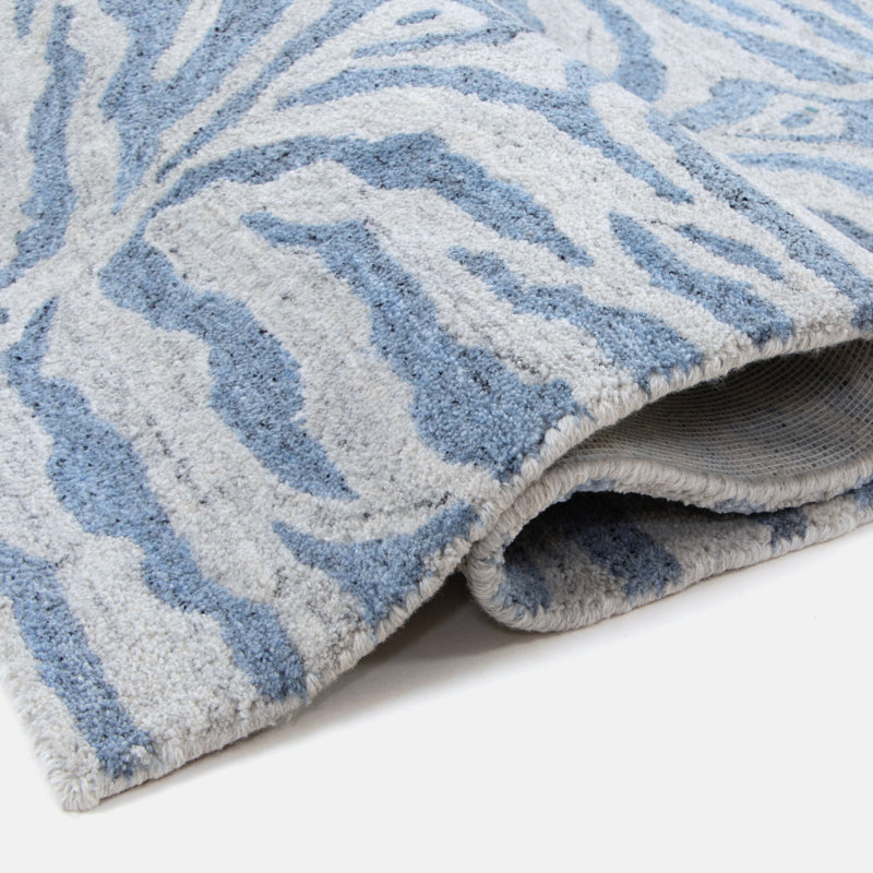 Rhythm Hand-Tufted Abstract Stripe Recycled Indoor/Outdoor Rug, 2'6" x 8'