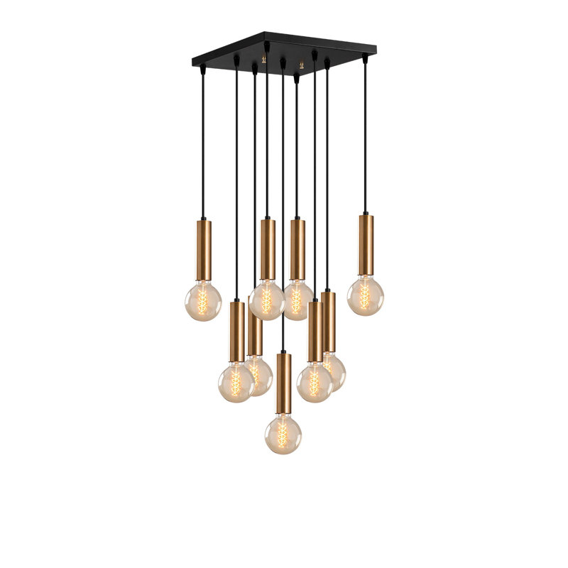 Lustre unique à niveaux 9 lumières Ceira
