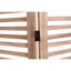 Paravent en bois massif l 55,2 po x H 65 po x 4 po, couleur naturelle, charnières en métal pour une manipulation et un pliage pratiques, améliore la cloison du décor, la teinte, le contrôle sans effort, améliore l'espace intérieur