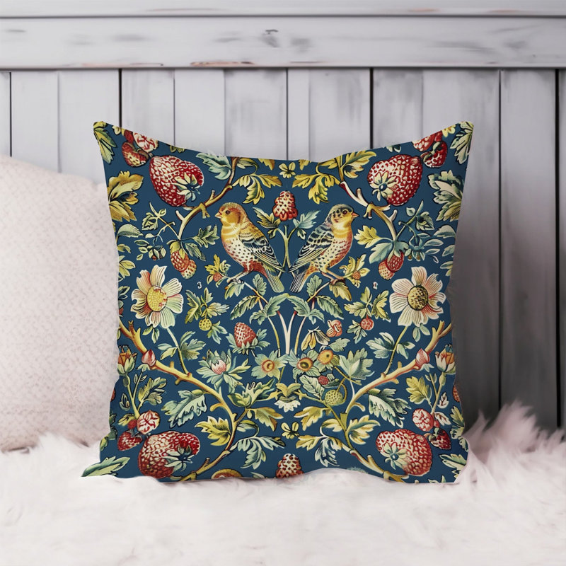 Animals William Morris Birds Damask Pattern II Cottage