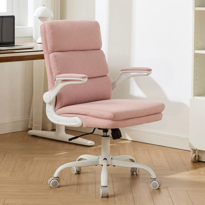 Mid Back  Computer Task Desk Chair, Pink