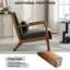Chaise d'appoint rembourrée Mid-Century de 25,78 po de large Cashel avec coussin supplémentaire (ensemble de 8)-109608695