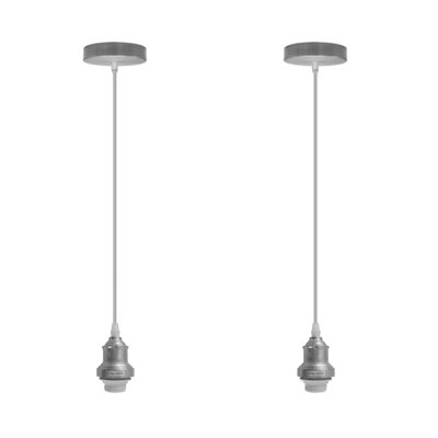 1 - Light Satin Nickel Simple Pendant
