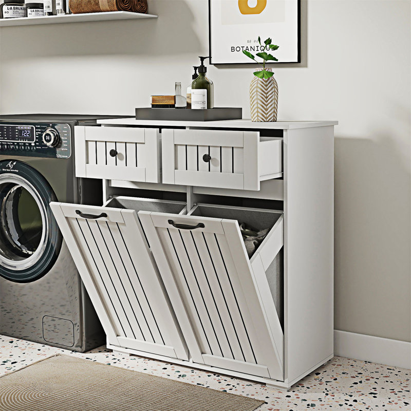 Laundry Cabinet with Removable Laundry Basket