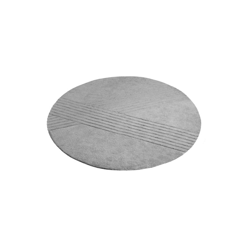 Gray Kyoto Rug, Round 8'2"