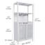 armoire de rangement en bambou, armoire de salle de bain séparée avec 2 portes