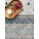Alfa Rich Geometric Blue White Cream Washable Cotton Area Rugs for Living Room Bedroom Kitchen