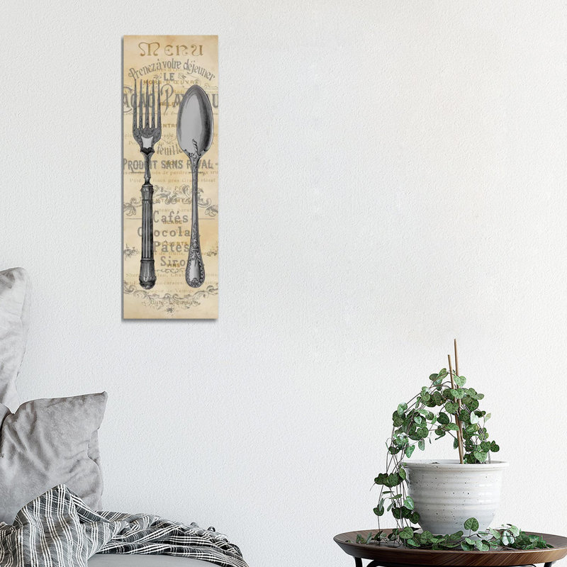 Cuisine I by Deborah Devellier - Wrapped Canvas Panoramic Print, 30.48 cm H x 91.44 cm W x 1.91 cm D