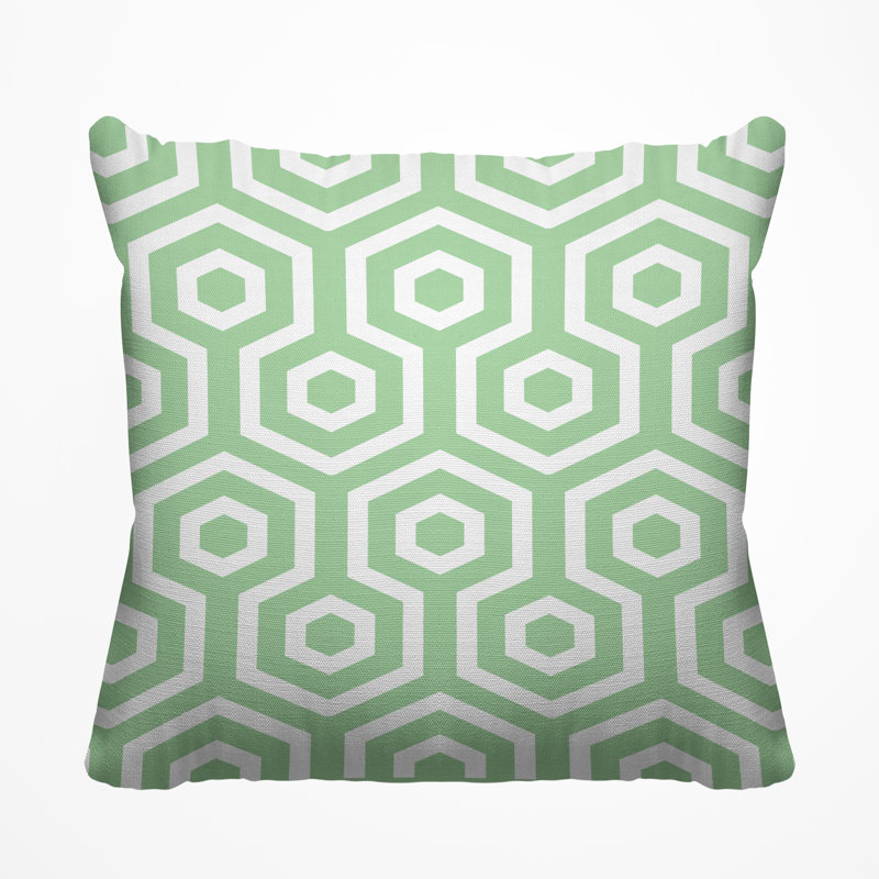 Housse et insert de coussin décoratif extérieur Hilton, H 17 po x l 17 po, Menthe