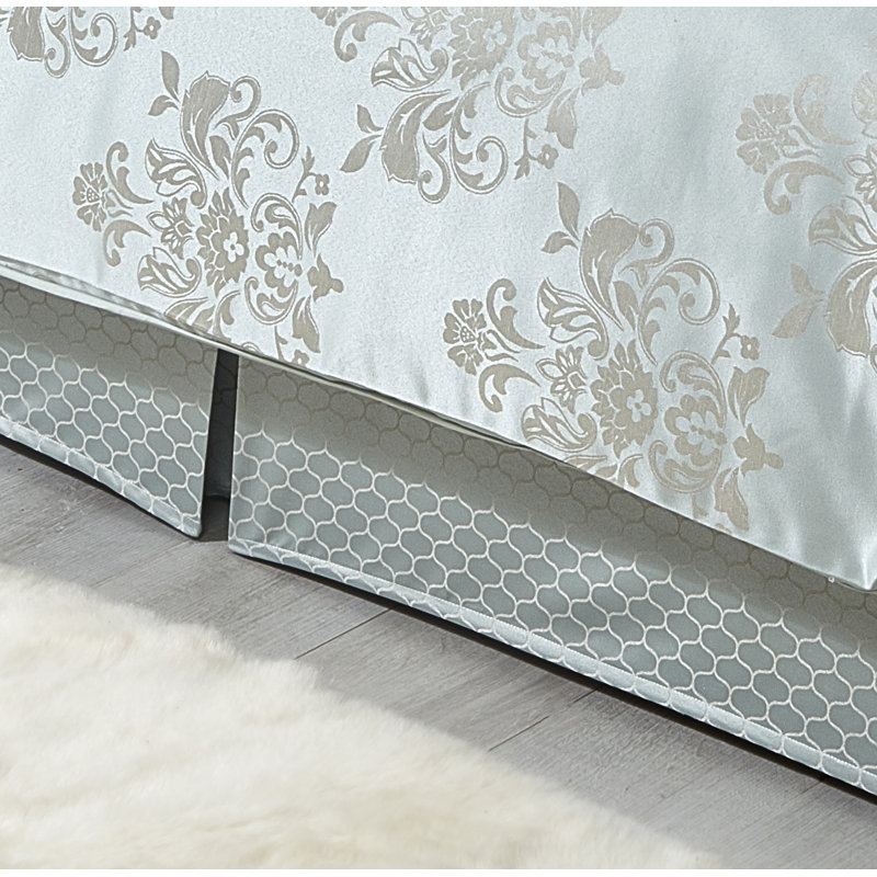 Gaskill Tailored Bed Skirt, Double (4'6), Duck Egg