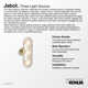Jabot Three-Light Sconce