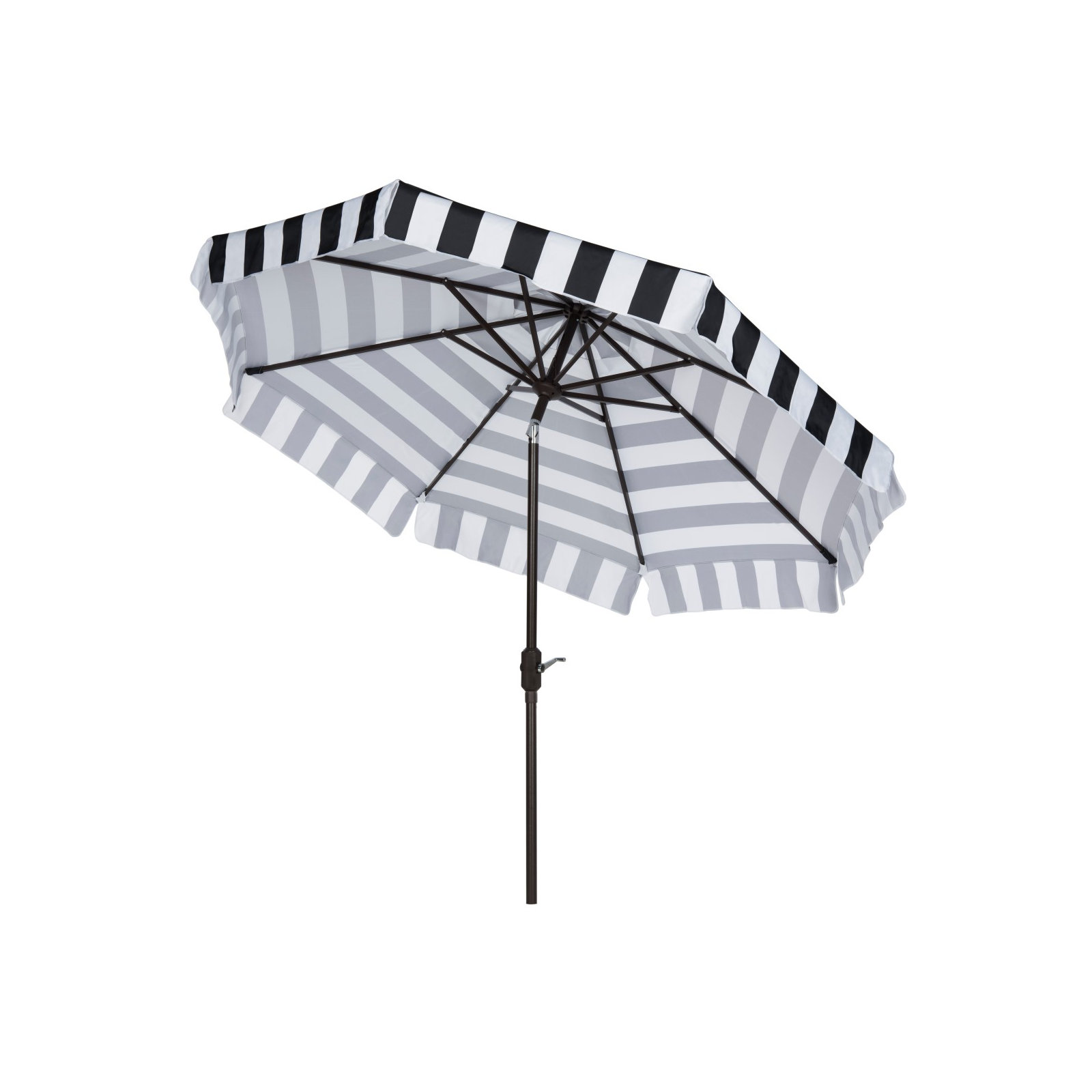9' x 9' Market Umbrella, Black/White