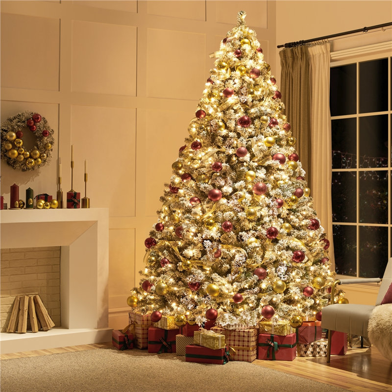Arbre de Noël artificiel en épinette Jaleana, 9', Vert