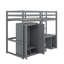 Lit mezzanine avec garde-robe, bureau et tiroirs de rangement-718657197-718657198