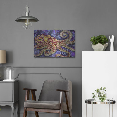 «Octopus 2» par Tim Jeffs, art mural en métal