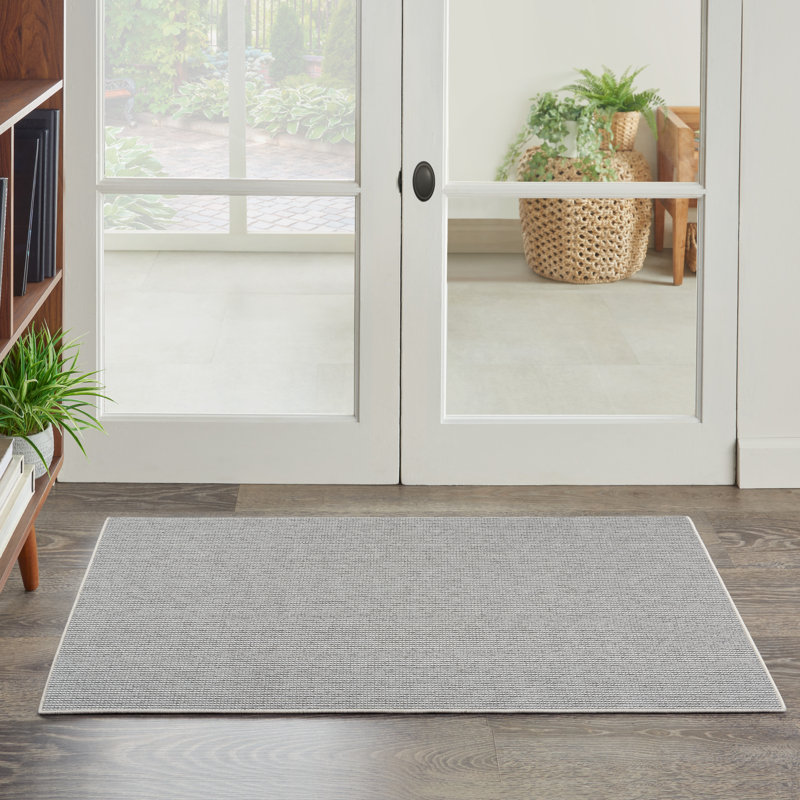 Tapis Bagby, Ivoire / Gris, Rectangle 2 pi 2 po x 3 pi 9 po