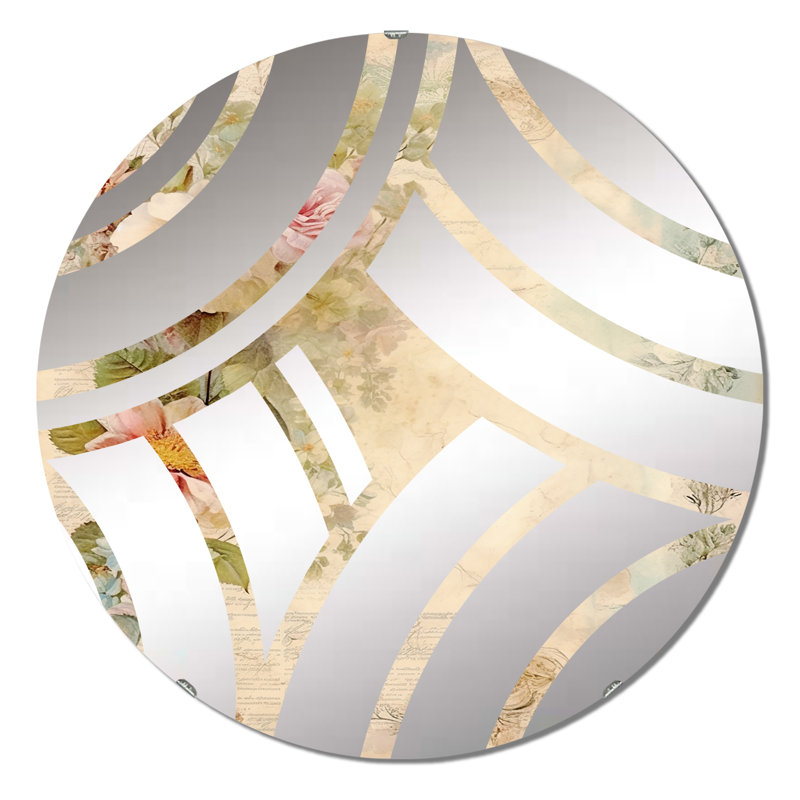 Couvin - Miroir décoratif Center Wave, 23,6 po x 23,6 po