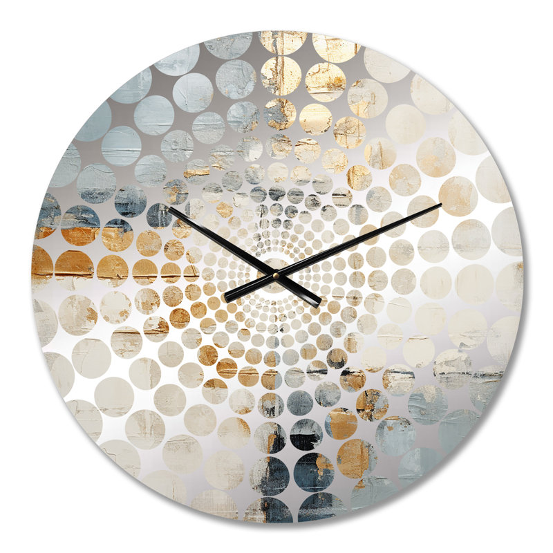 Horloge murale Creevamoy - Collages abstraits, Petit