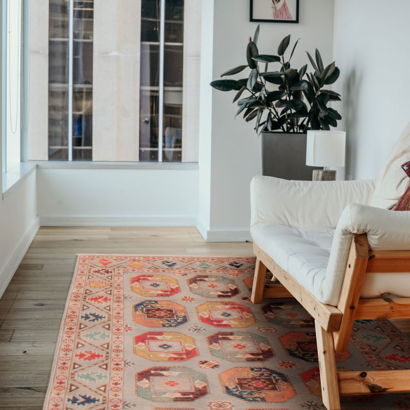 Tapis unique gris 3 pi 9 po x 5 pi 5 po Zahlia