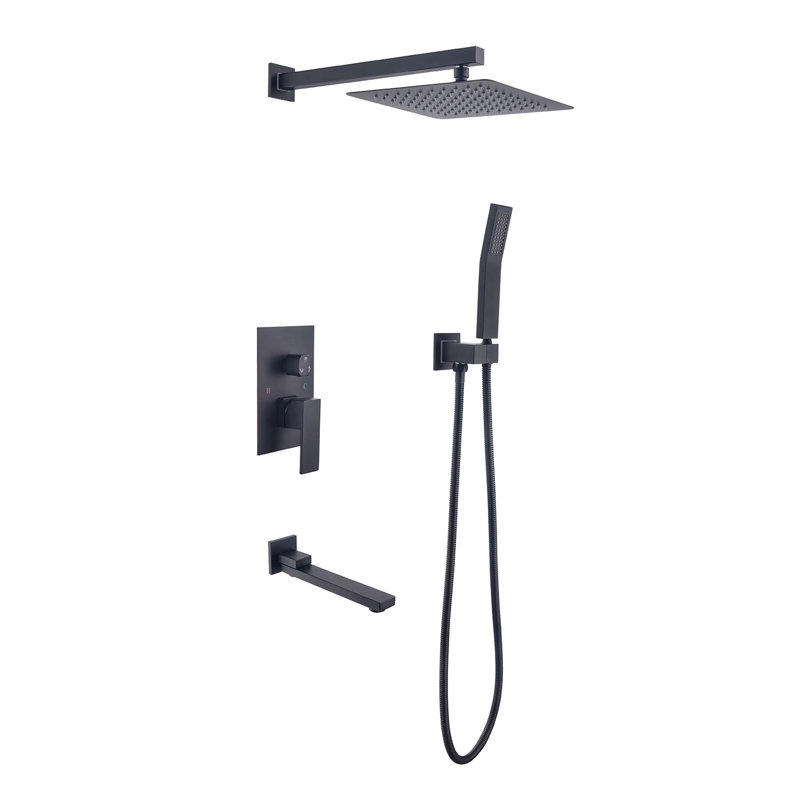 Dual Shower Head 1.8 GPM GPM, Matte Black