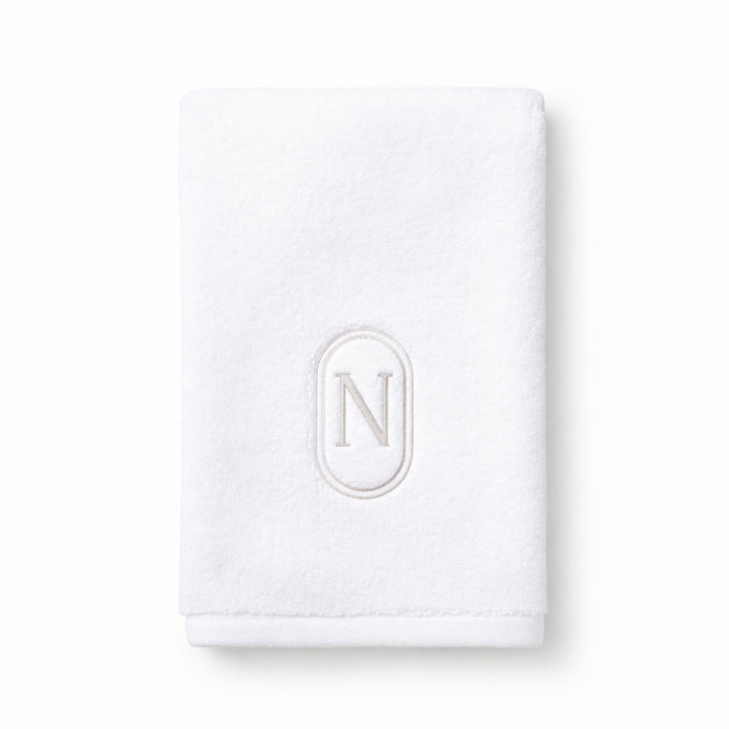 Monogram Embroidered Fingertip Towel, N